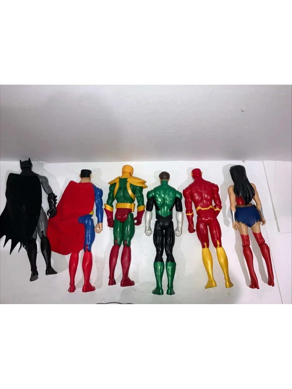 Lot (6) Action Figures DC Justice League Animated 2016 Flash, Lantern, Hawk LOOK